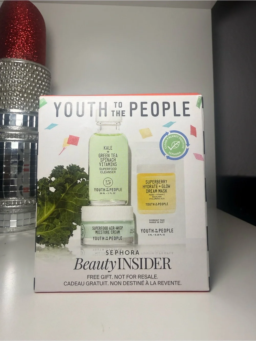 Youth To The People Skincare Trio - White Box with Green & Yellow Accents